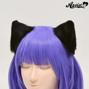 Animal Ears With Wire　Binaural Set　Black