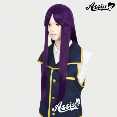 Long Wig with 1 Round Skin Top　Purple NMSK-116