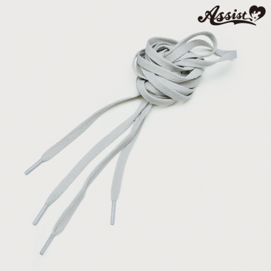 Sneaker shoelace 160cm 8mm width (flat lace)　Gray