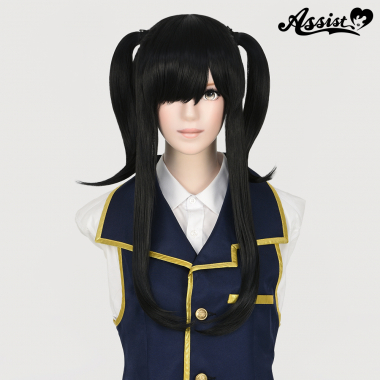Twin Tail Wig Black 1B