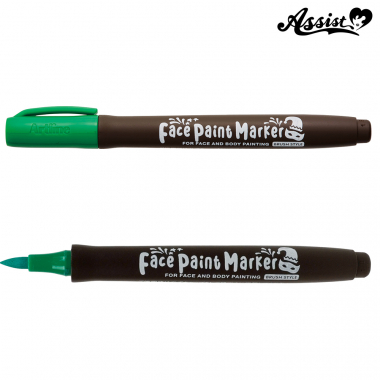 Face paint marker pastel green