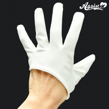 Leather gloves (fingertip)　White