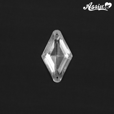 Crystal Parts Diamond Shape 1 Piece Clear Type A　1.8cm