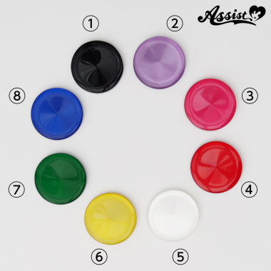 [While Supplies Last] Color Buttons Type A 2cm 5 Pieces　blue