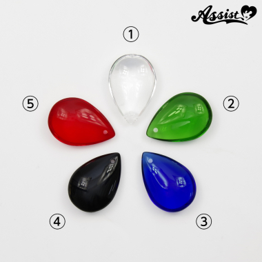 [While Supplies Last] Bijou Teardrop-shaped Stone Type 2.8cm 1 Piece　Red