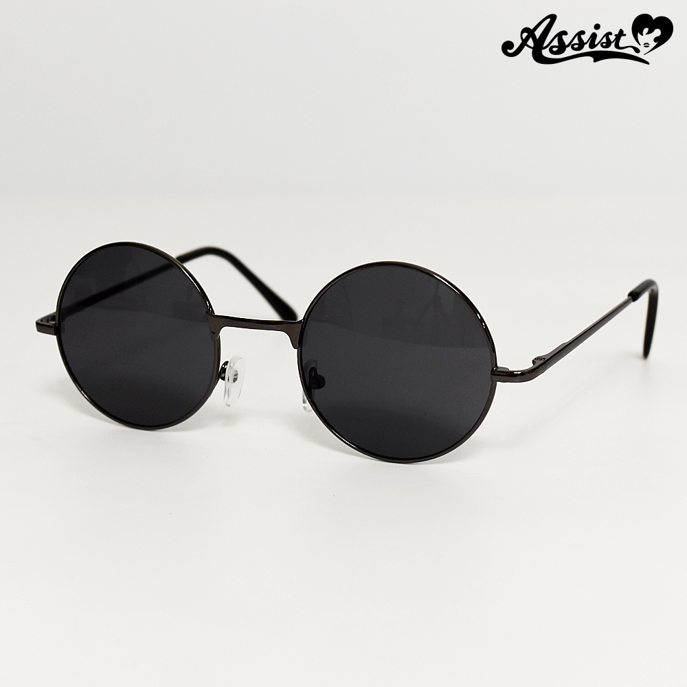 Round sunglasses black