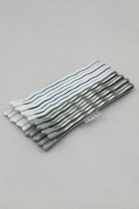 Color hairpin　White Silver