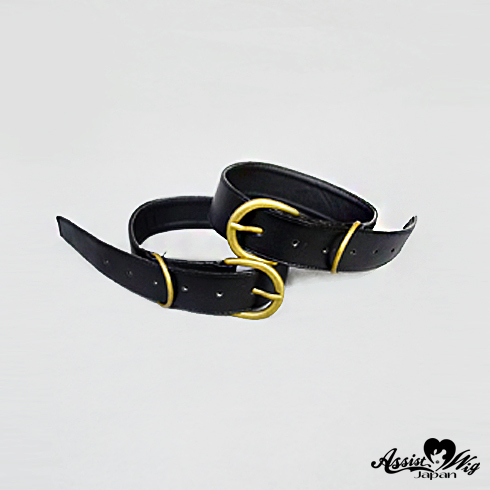 Combined boot belt 2 pieces　Black