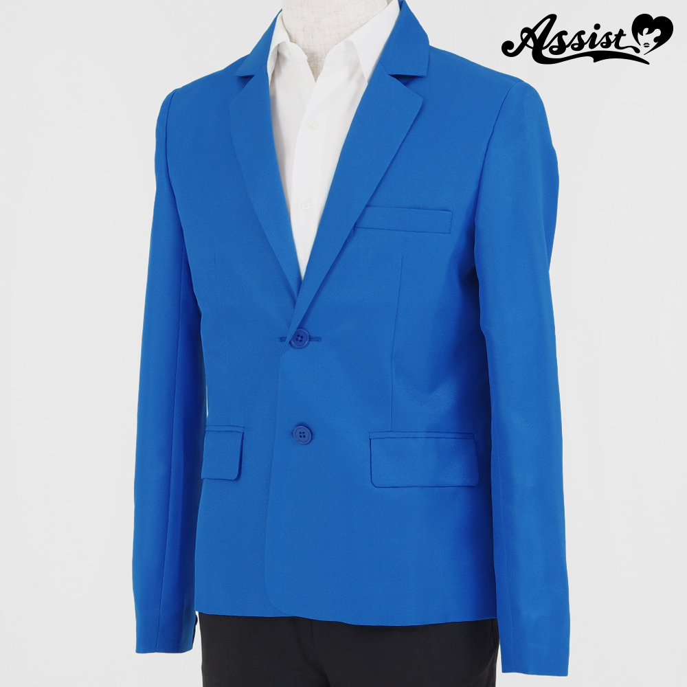 Renewal version color jacket (combined) 2 buttons　Blue