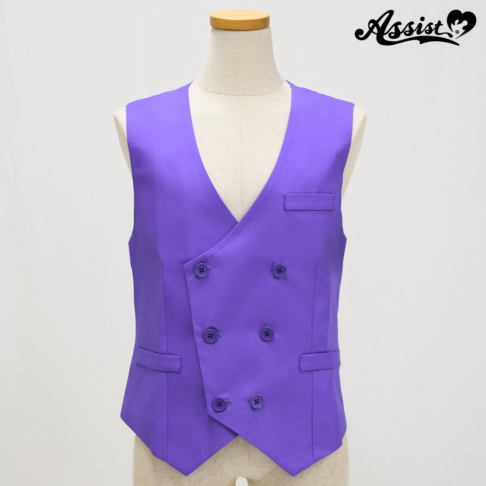 Double Color Vest　purple