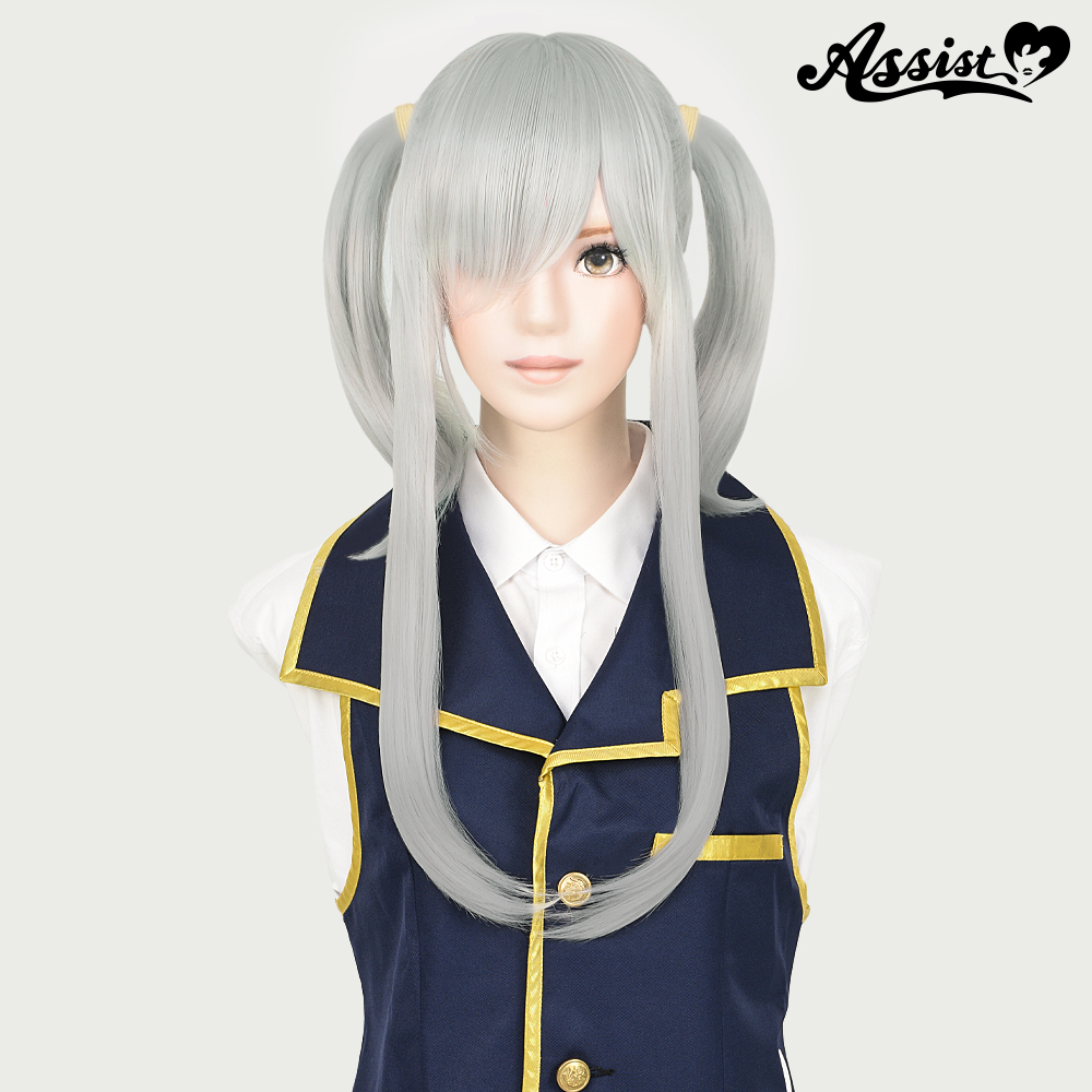 Twin Tail Wig　White Silver 60