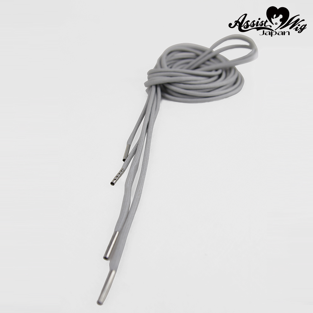 Shoelace 270 cm (round cord)　Gray