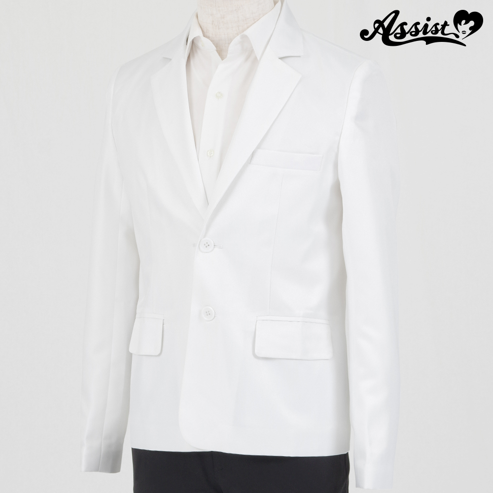 Renewal version color jacket (combined) 2 buttons　White