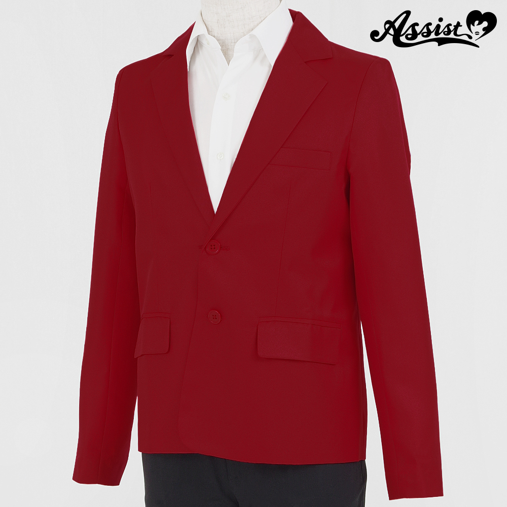 Renewal version color jacket (combined) 2 buttons burgundy