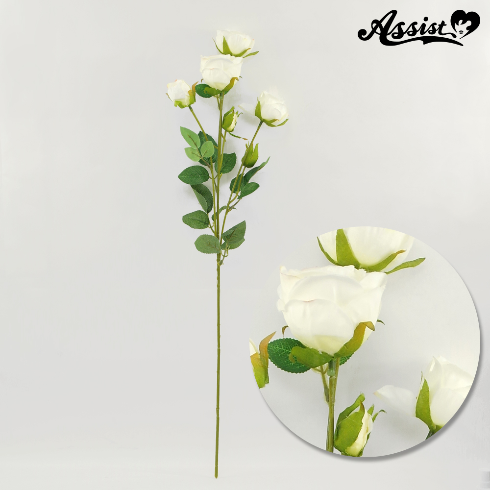 Artificial flower rose　white