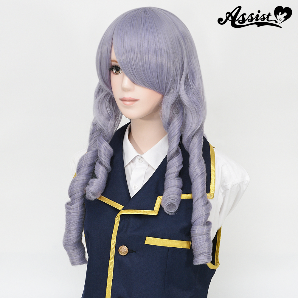 Princess Roll Long Purple Silver NPS-144 - Cosplay wig