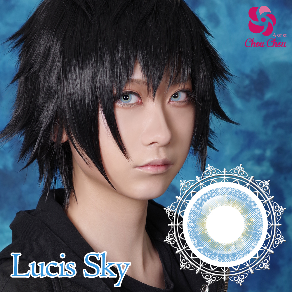 Color contact lens for Cosplay Assist Chou Chou Mine Color 1 Day Lucis Sky  1 box 6 sheets With degree ()