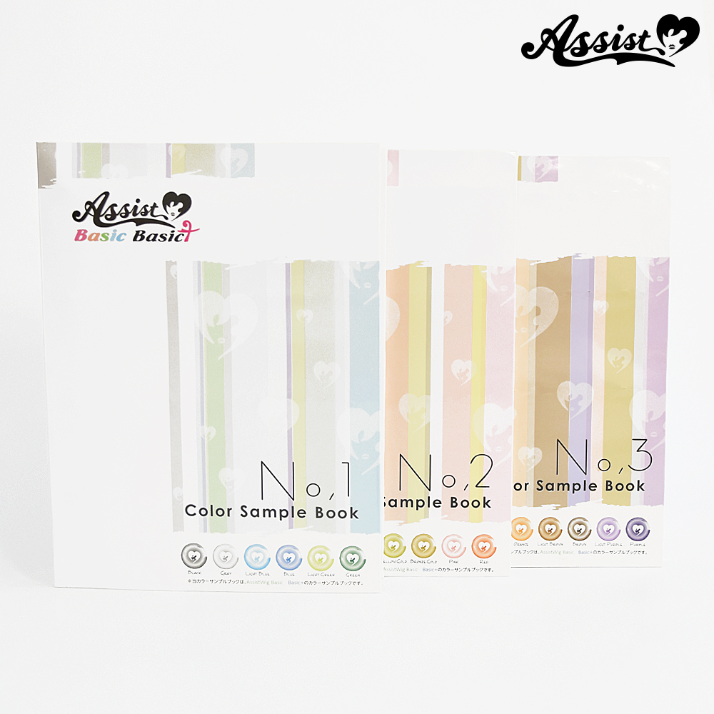 Basic color sample book No 1 to No 3 (3 volumes set)